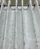Picture of Marshy white  Velvet eyelet curtain and lace